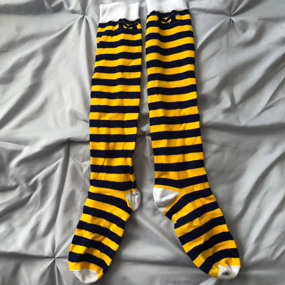 Michigan game day socks